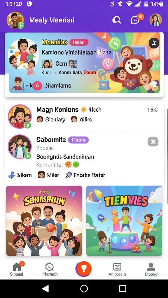 555f - Fitur interaksi komunitas yang hebat.