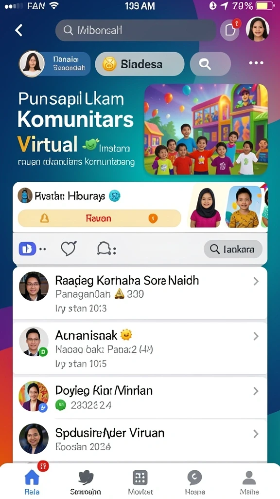 bata123 - Tampilan menarik dengan karakter berwarna-warni.