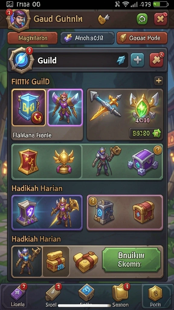 rsnok - Screenshot RSNOK menampilkan dunia fantasi yang menakjubkan.