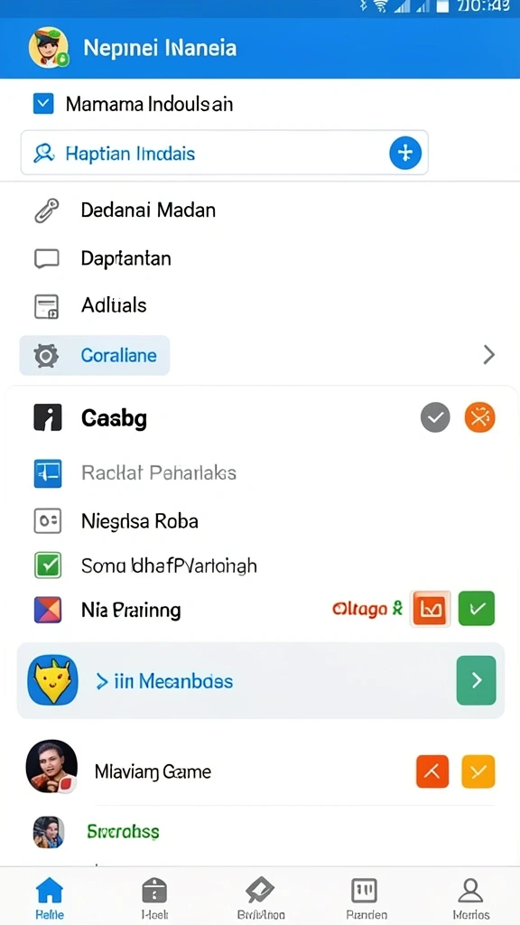 samurai555 - Tangkapan layar menunjukkan karakter samurai beraksi dengan senjata.