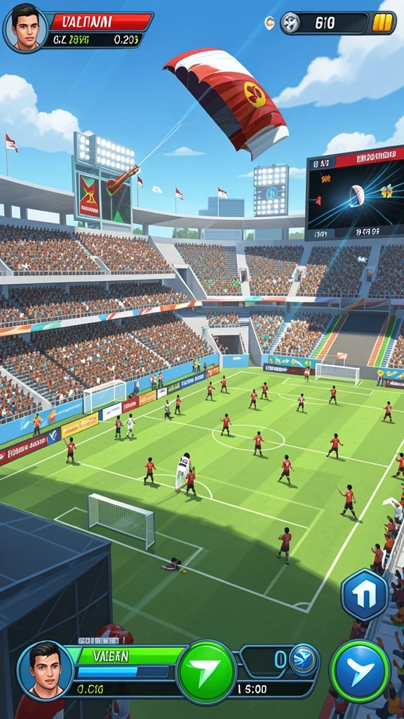 sr996 - Screenshot memperlihatkan karakter dalam aksi menyerang musuh di arena.